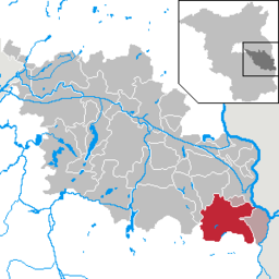 Läget för kommunen Neuzelle i Landkreis Oder-Spree