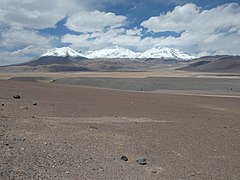 El macizo Nevado Tres Cruces.