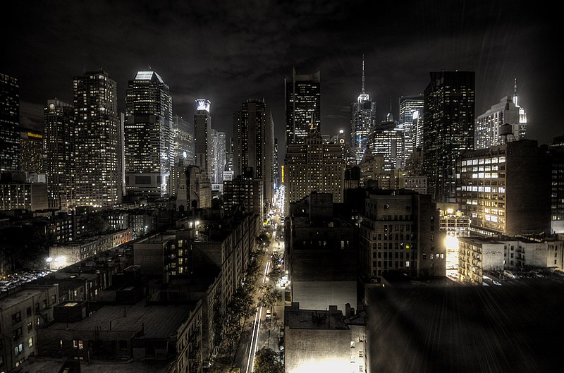 File:New York City at night HDR.jpg