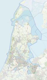 Positiekaartje van Noord-Holland, variant "blanco"
