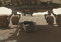 Perseverance rover drops its debris shield (cropped).jpg