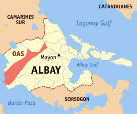 Oas na Albay Coordenadas : 13°15'32"N, 123°29'43"E