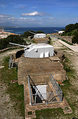 Gun No. 3 at Princess Anne's Battery in Gibraltar, partially sunken magazine