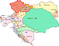 Lands of the Bohemian Crown within Austria-Hungary (1910) Rakousko-Uhersko 1910.PNG