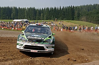Matthew Wilson pilotant une Ford Focus RS WRC 08 au rallye de Finlande en 2010. (définition réelle 2 890 × 1 900)