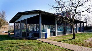 Die RSE-Arena, die Freiluftsporthalle der Schule