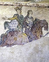 Eleanor of Aquitaine was a wealthy and powerful woman. SaintRadegondeMural.jpg