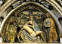 The deposition, by Sebastián de Almonacid, 15th century, Segovia Cathedral