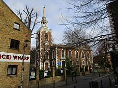 St. Mary's Church, Rotherhithe in February.jpg