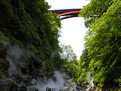 Brücke über die Oyasu-Schlucht