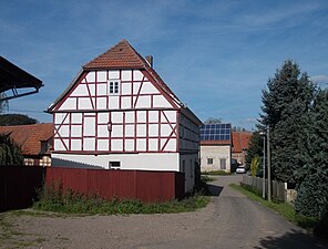 Een vakwerkhuis in Mansfeld