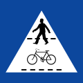 Fußgänger- und Radfahrerüberweg