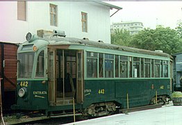 Vettura n. 442 (Stanga terza serie) al Museo ferroviario di Trieste Campo Marzio