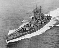 USS Washington in Puget Sound, 10 September 1945