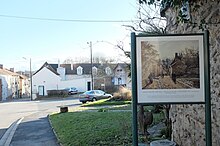 Vue d'un site peint par Camille Pissarro à Louveciennes.