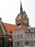 Town hall and church 8n Usedom