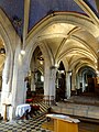 Chapelle latérale nord, vue vers l'ouest.