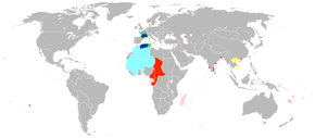 自由フランスの位置