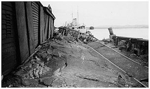 Port Ahuriri - HMS Veronica at Wharf