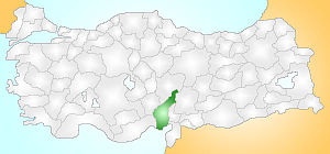 Adana ilinin konumu