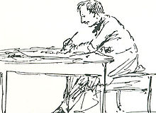 Рисунок автопортрета, 1830–1840-е гг.