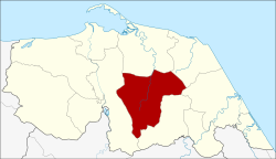 Karte von Pattani, Thailand, mit Mayo