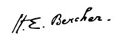 signature de Henri Bercher