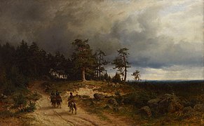 Landscape in Eastern Finland with Mounted Cossacks, 1866
