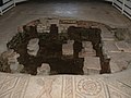 Bignor Roman Villa の床下のハイポコーストの一部