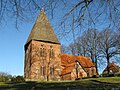 KW 7:Die Dorfkirche Börzow ist ein evangelisch-lutherisches Kirchengebäude in Börzow, einer Gemeinde im Landkreis Nordwestmecklenburg. Aus der früheren Zeit sind Reste ornamentaler Fresken aus der zweiten Hälfte des 15. Jahrhunderts erhalten.