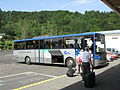 Autocar TER Auvergne, au départ de la gare.