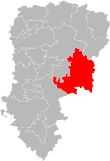 Situation of the canton of Villeneuve-sur-Aisne in the department of Aisne