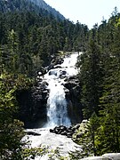 Cascade principale du pont d'Espagne sur le bras central.