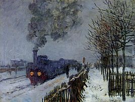Monet: Train in the Snow (1875)