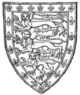 Fig. 706.—John of Eltham (second son of Edward II.): England with a bordure of the arms of France. (From his tomb.)