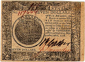 Continental Currency $7 banknote obverse (September 26, 1778).jpg