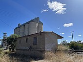 Railway station building viewed from the south side