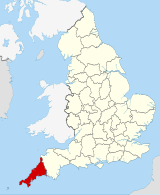 Cornwall within England