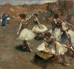 Danseuses sur scène, Edgar Degas (ĉirkaŭ 1889)