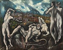 艾爾·葛雷柯的《拉奧孔（英語：Laocoön (El Greco)）》，137.5 × 172.5cm，約作於1610－1614年，來自山繆·亨利·卡瑞斯的收藏。[35]