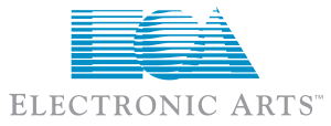 Electronic Arts' original corporate logo, designed by Barry Deutsch, 1982-1999 Electronic Arts historical logo 80s.svg