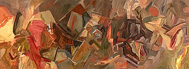 anti-war art, abstract painting by Ib Benoh 2003-04