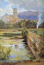 Estanque de El Paular año 1921-1923 71 x 49 cm