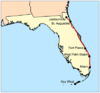 Florida East Coast Railway system map