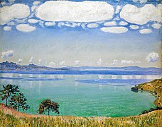«Вид на Женевське озеро з Шебра», Фердинанд Годлер, 1905 рік