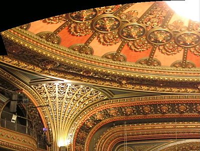 Part of auditorium ceiling of Grand Theatre, 1878