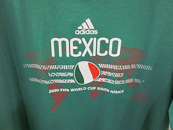 An Adidas 2010 World Cup Mexico shirt.
