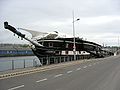 HMS Unicorn moored in Victoria dock, Dundee