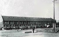 在郷軍人会表彰式。広島陸軍被服支廠、1944年2月。
