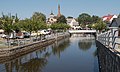 Hlinsko, el río de Chrudimka a través de la ciudad